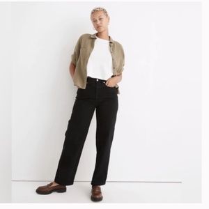 Madewell Curvy Perfect Vintage Wide-Leg Jean in Belmere Wash 32 Petite